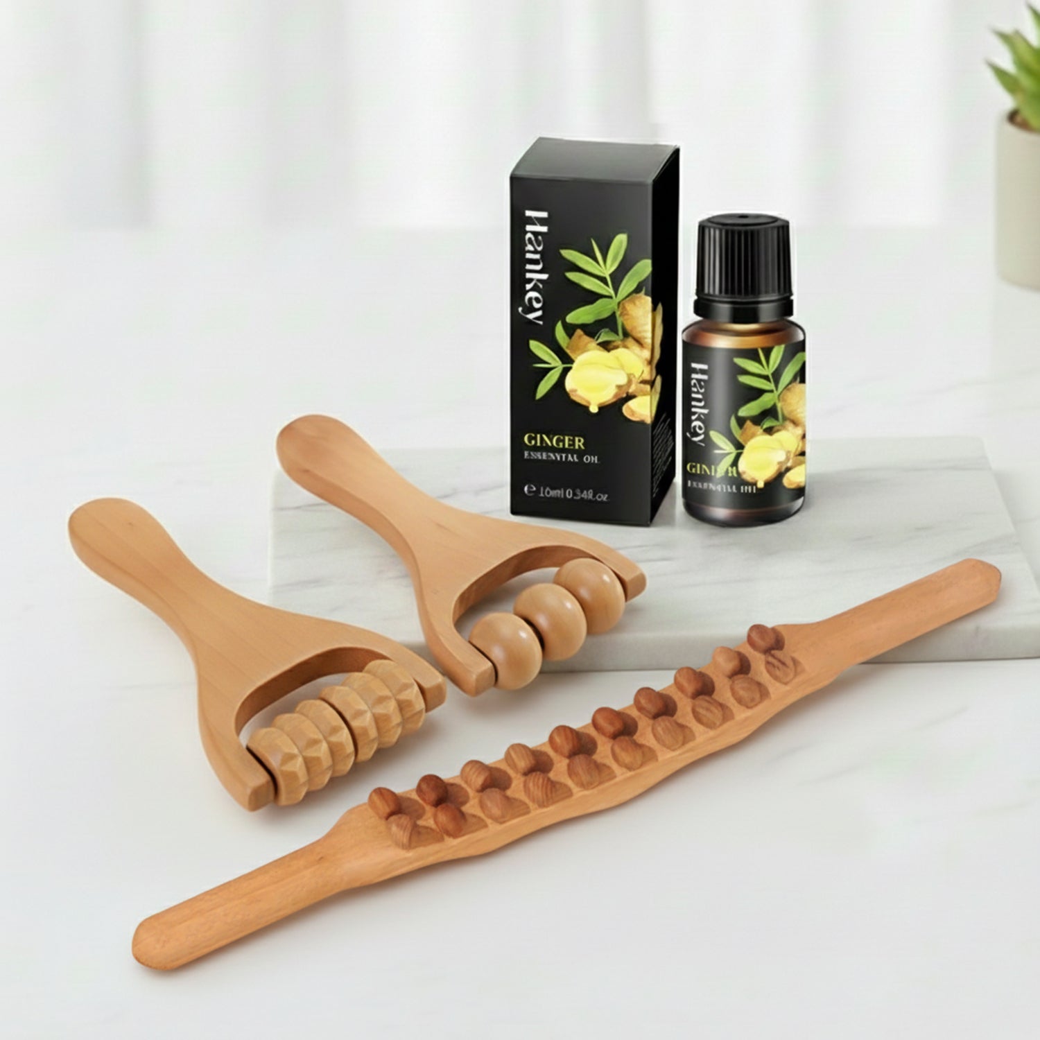 Shiva Wooden Therapy Massage Set