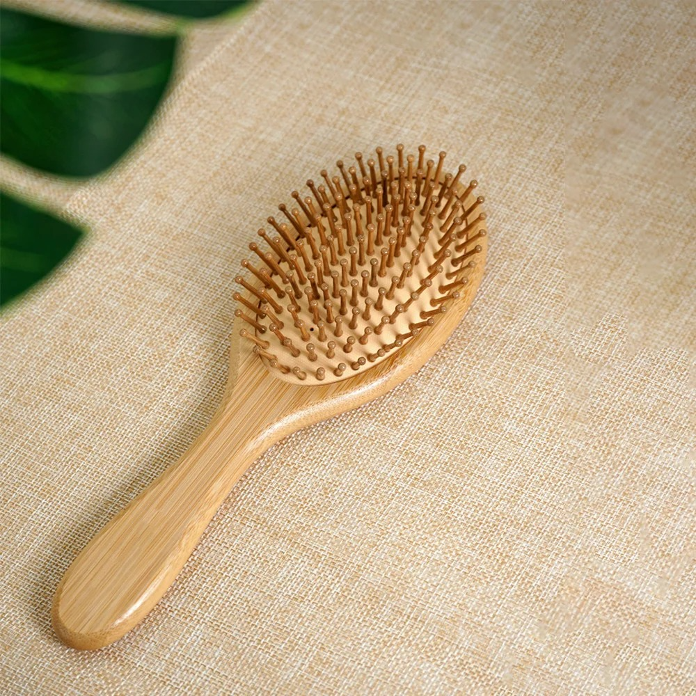 Shiva Bamboo Hair Brush Set with Gift Box