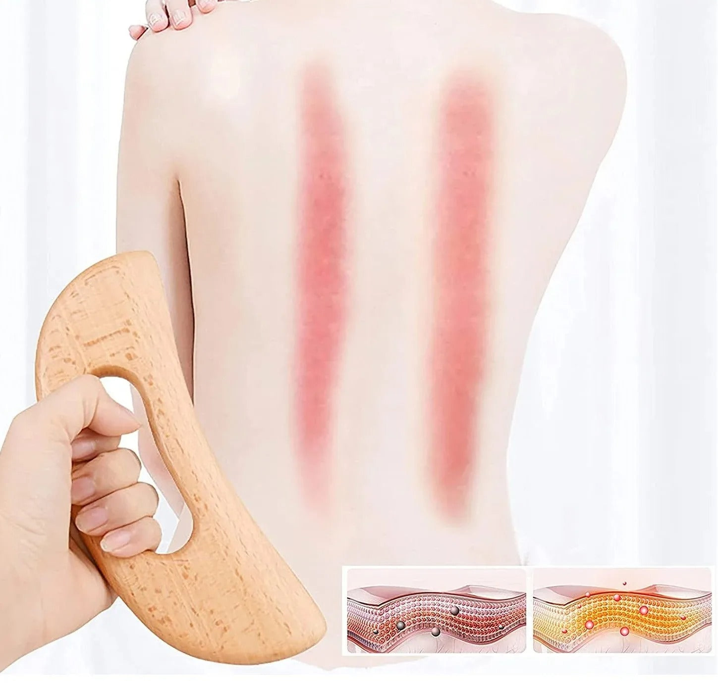 Shiva Wooden Gua Sha Body Massage Tool