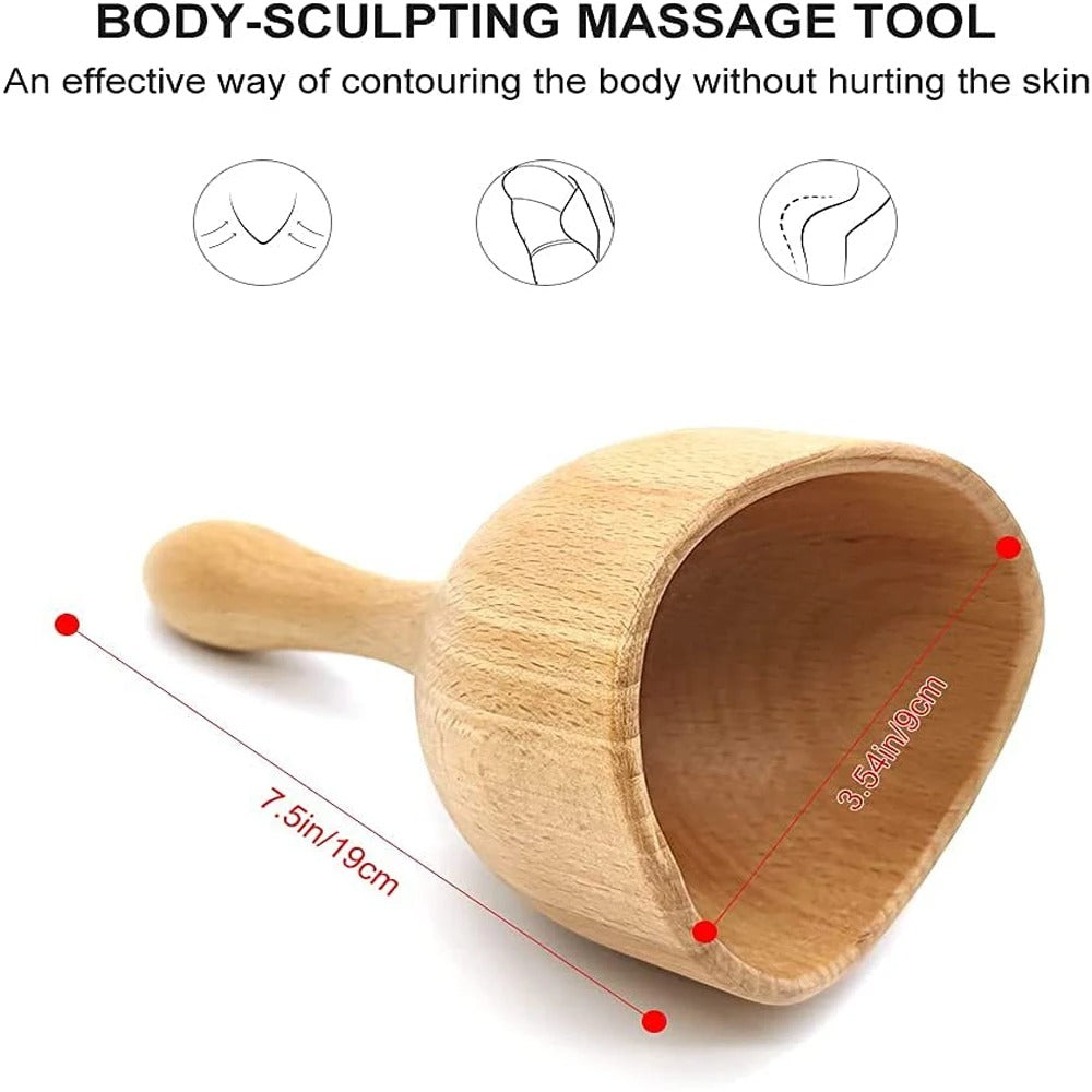 Shiva Wooden Swedish Massage Cup for Body Sculpting