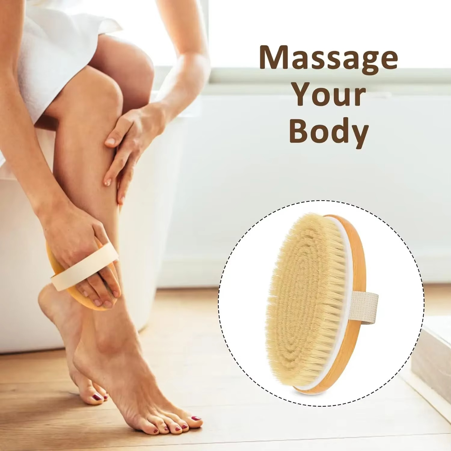 Shiva Wooden Body Bath Brush