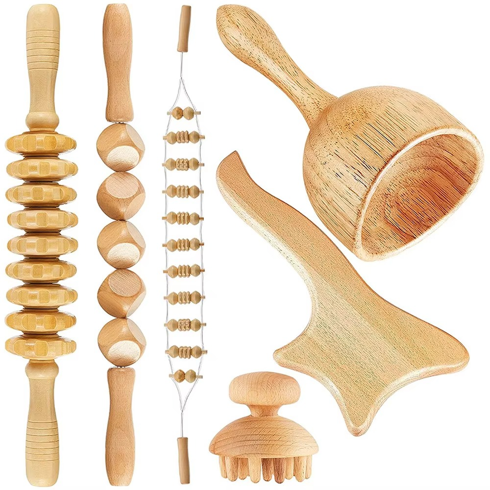 Shiva 6-in-1 Wooden Massage Set