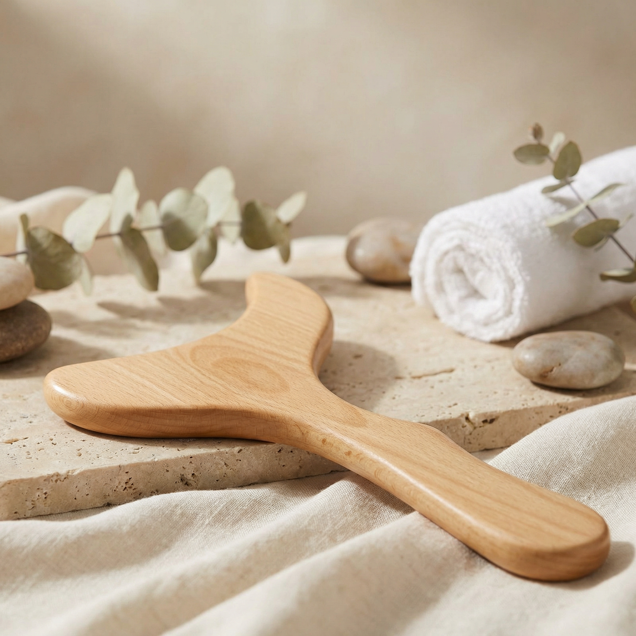 Shiva Wooden Lymphatic Drainage Massage Paddle