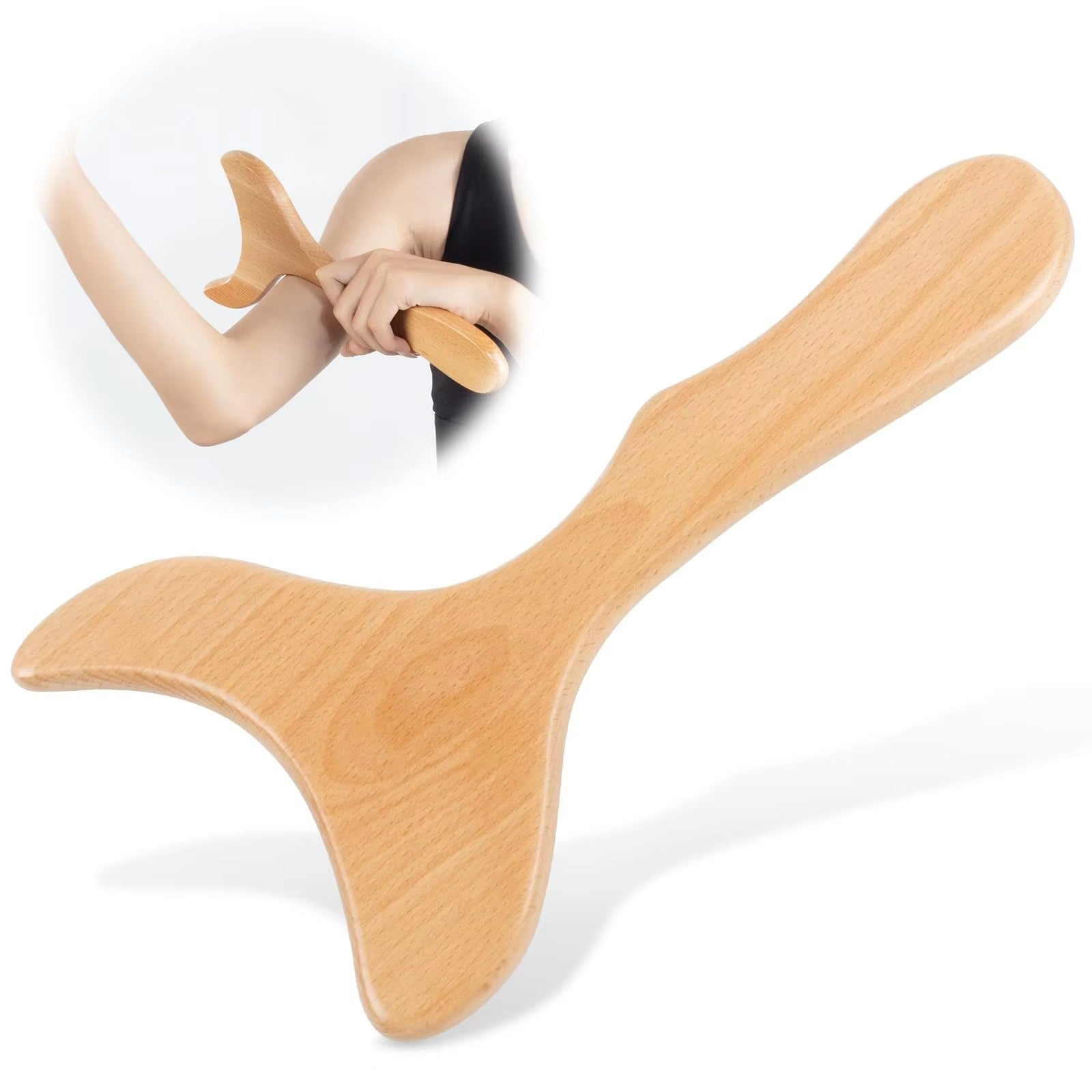 Shiva Wooden Lymphatic Drainage Massage Paddle