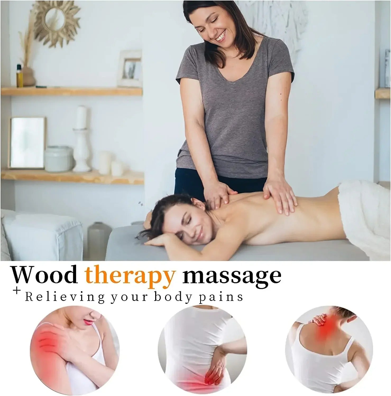 Shiva Wooden Lymphatic Drainage & Body Sculpting Massage Tool