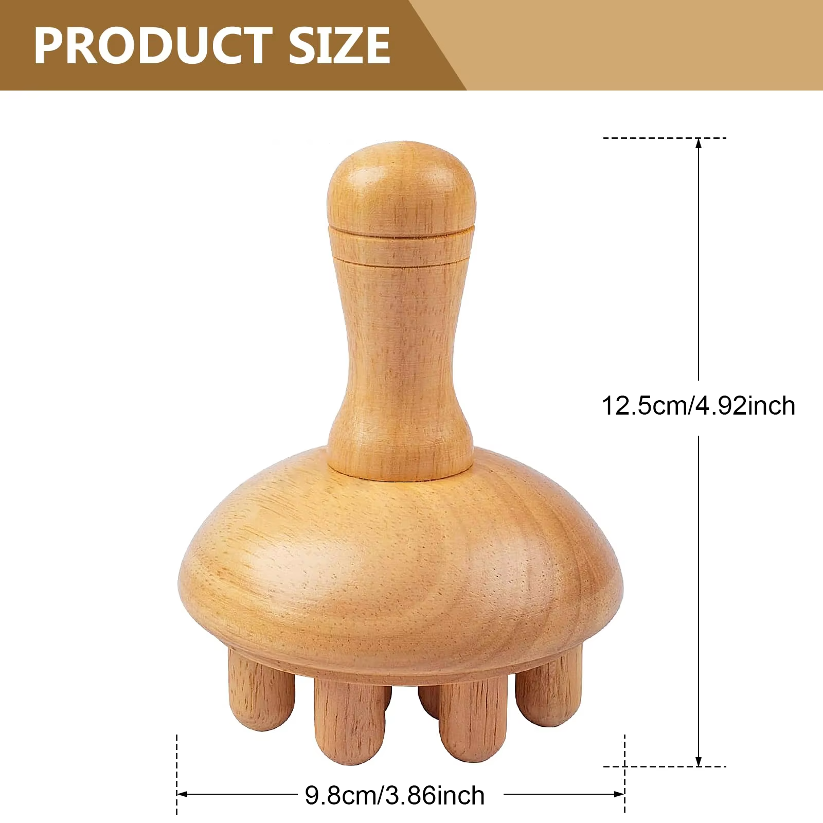 Shiva Wooden Mushroom Massage Tool