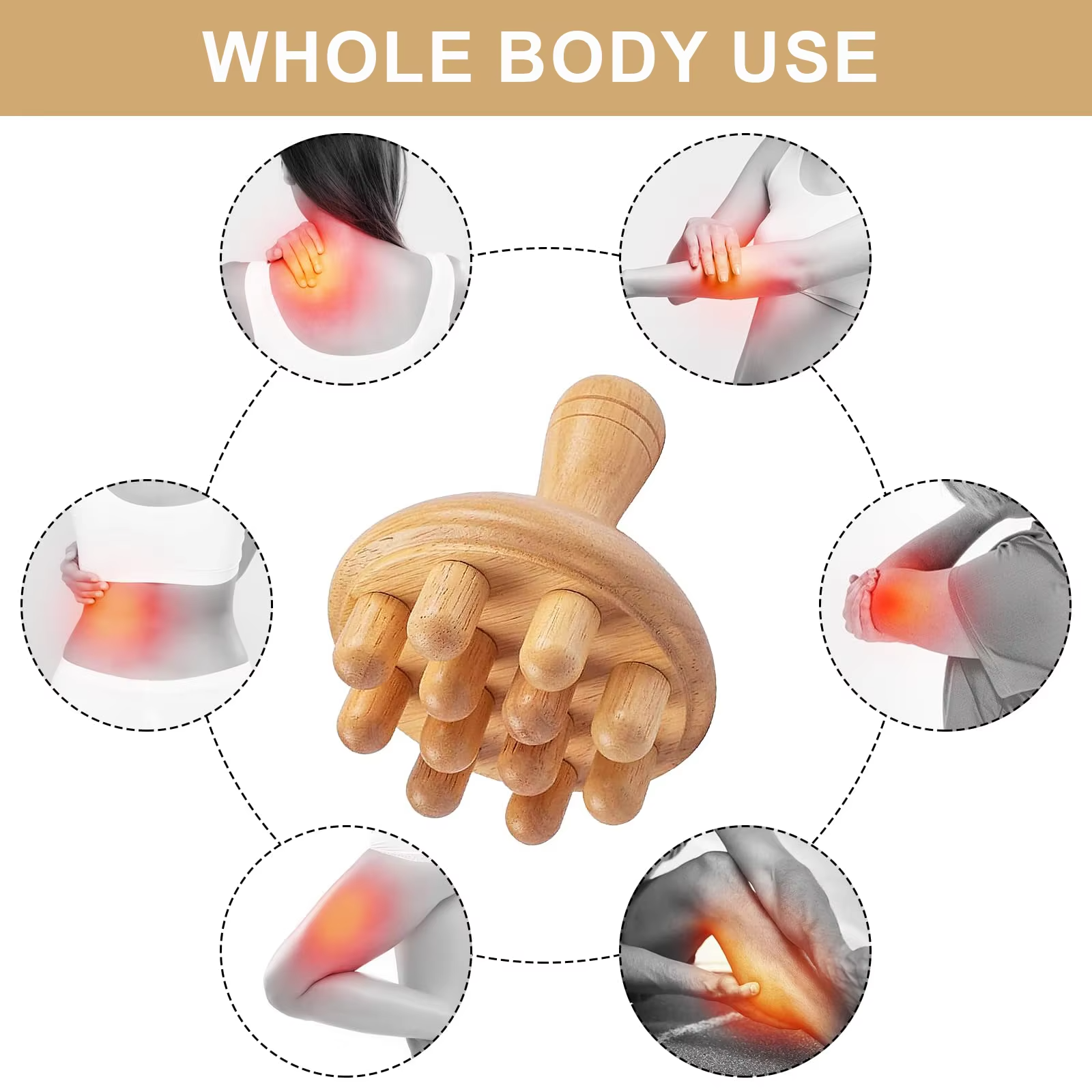 Shiva Wooden Mushroom Massage Tool