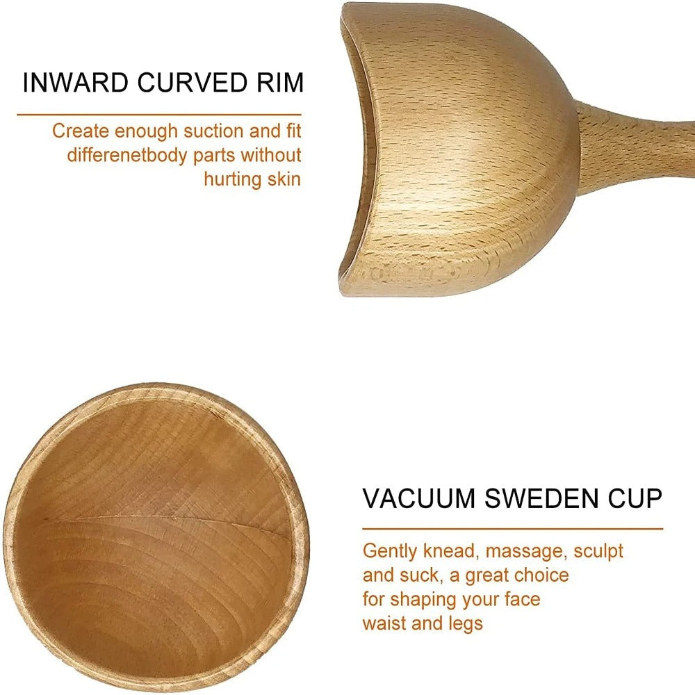 Shiva Wooden Swedish Massage Cup for Body Sculpting