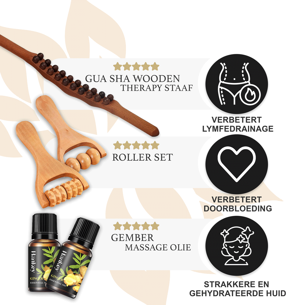 Shiva Wooden Therapy Massage Set
